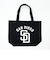 MLB(メジャーリーグ) パドレス キャンパストートバッグ ブラック