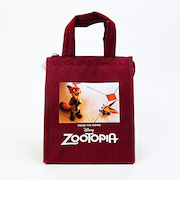 ディズニー ズートピア ランチバッグスクエア(M) レッド Disney