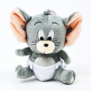 トムとジェリー タフィー ぬいぐるみマスコット グレー