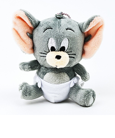 トムとジェリー タフィー ぬいぐるみマスコット グレー