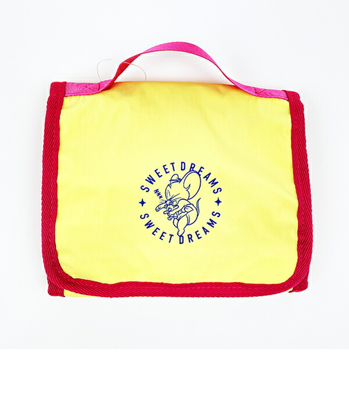 トムとジェリー スウィートドリームメイクポーチ (イエロー×ピンク)