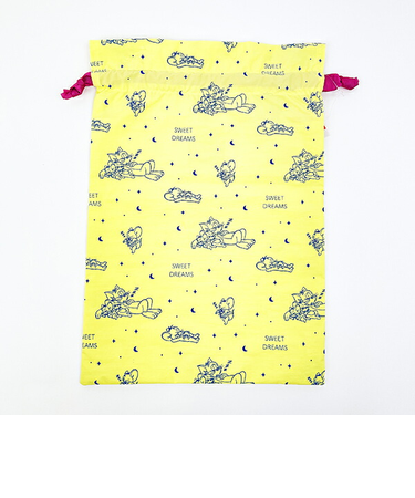 トムとジェリー スウィートドリーム巾着 イエロー トムジェリ