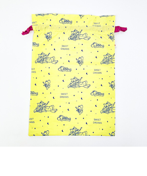 トムとジェリー スウィートドリーム巾着 イエロー トムジェリ