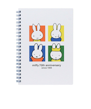 ミッフィー miffy 70th A5リングノート ブロック 文具 日本製