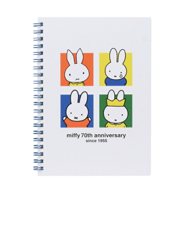 ミッフィー miffy 70th A5リングノート ブロック 文具 日本製