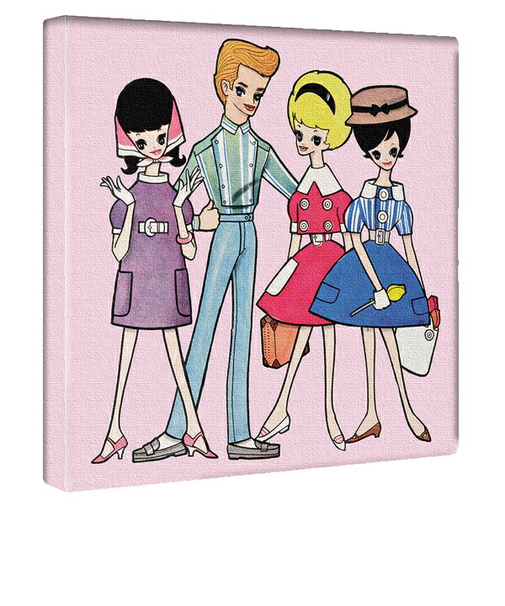 内藤ルネ キャンバスアート ドリーミィ・ジェネレーションB インテリア アートパネル