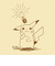 ポケットモンスター ピカチュウ(ひらめき) アートパネル セピア インテリア ポケモン 日本製
