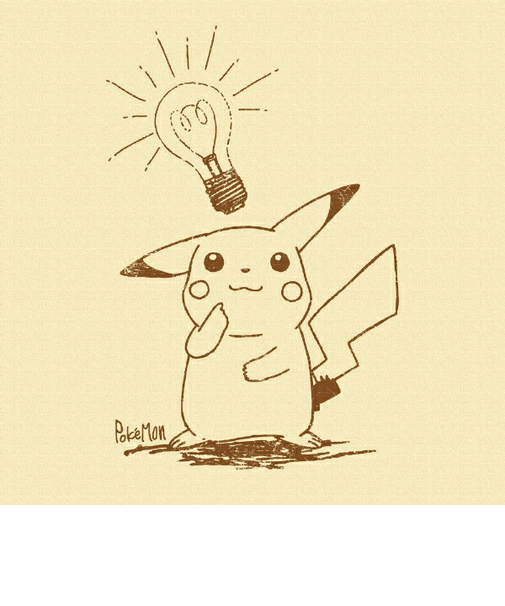 ポケットモンスター ピカチュウ(ひらめき) アートパネル セピア インテリア ポケモン 日本製