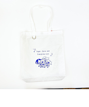 パワーパフガールズ 推し活トートバッグ ホワイト パワパフ