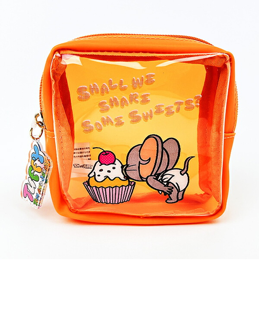 トムとジェリー タフィー PVCポーチ オレンジ トムジェリ