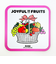 内藤ルネ JOYFUL FRUITS コースター キッチン 日本製