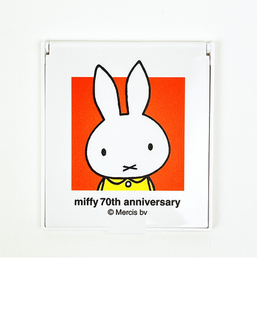 ミッフィー miffy 70th ミラー レッド 鏡 日本製