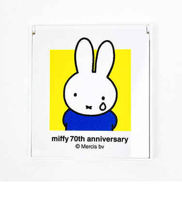 ミッフィー miffy 70th ミラー イエロー 鏡 日本製