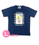 水森亜土 キャプテンサンタ コラボ Tシャツ (L) ネイビー  アパレル