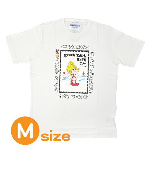 水森亜土 キャプテンサンタ コラボ Tシャツ (M) ホワイト アパレル