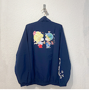 水森亜土 ナイロンジャケット (M) ネイビー カップルアウター アパレル