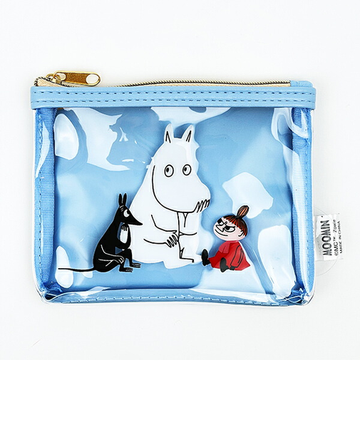 ムーミン PVCポーチ ブルー