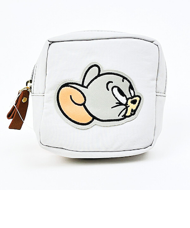 トムとジェリー タフィー アップリケスクエアポーチ