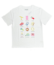 ドラえもん Tシャツ(L) ひみつ道具 ホワイト アパレル