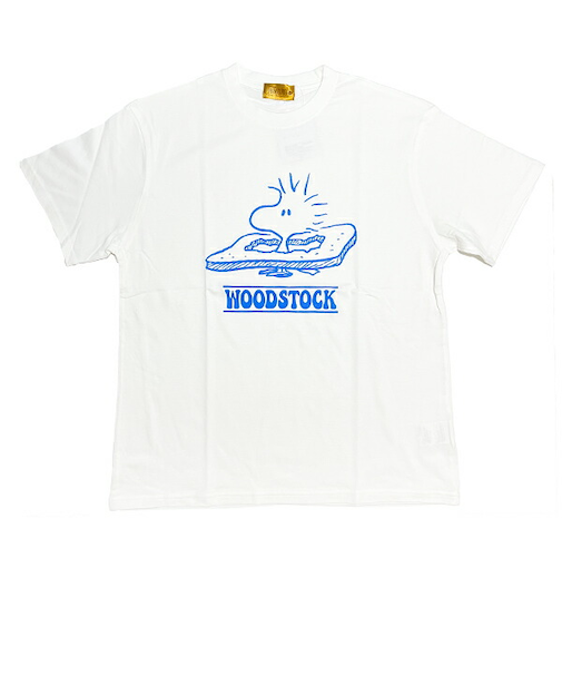 スヌーピー ウッドストック Tシャツ(M) ホワイト アパレル 日本製 SNOOPY