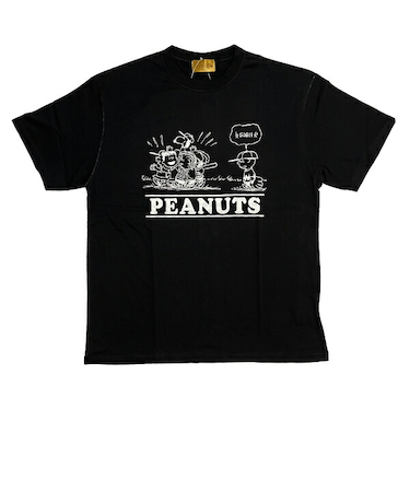 スヌーピー Tシャツ(M) ブラック アパレル 日本製 SNOOPY