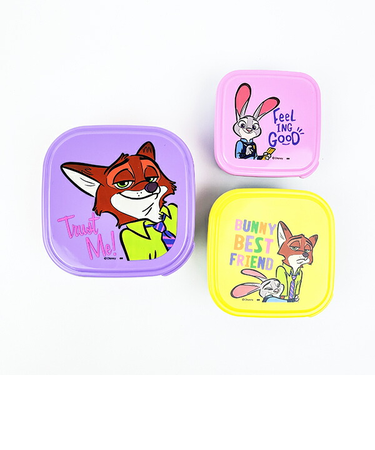 ディズニー ズートピア ランチボックス3Pセット 日本製 Disney