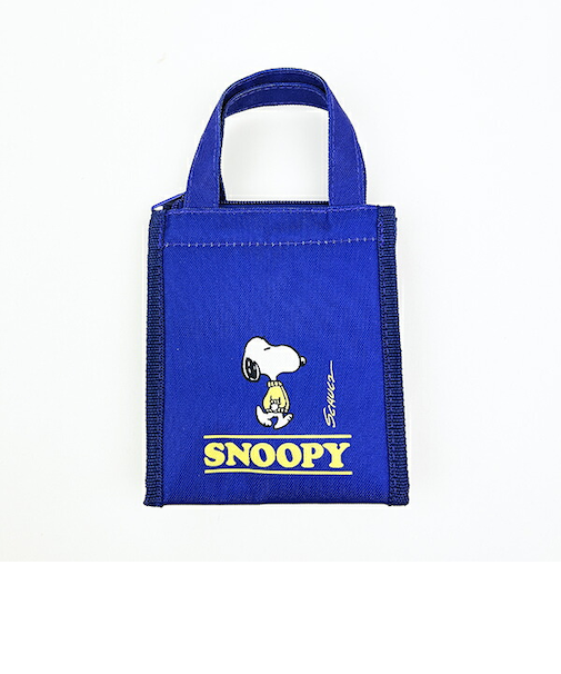 スヌーピー スクエアランチバッグ(SS) ネイビー SNOOPY