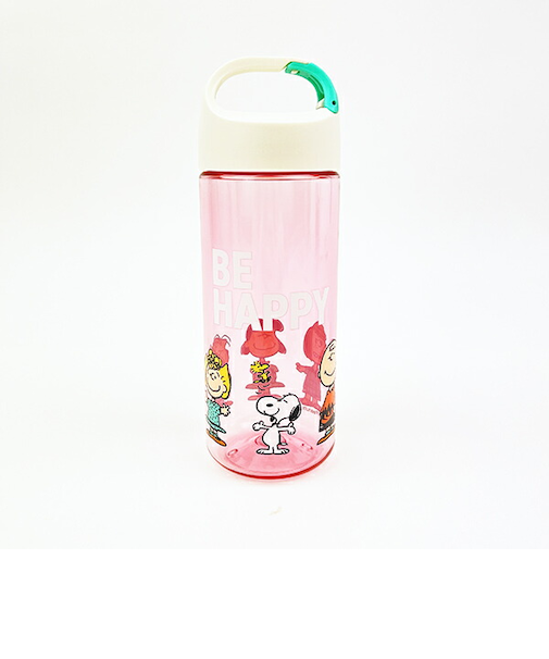 スヌーピー クリアドリンクホルダー（ピンク） ランチ 水筒 SNOOPY
