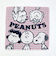 スヌーピー ミニタオル サークル柄 ピンク 西川 日本製 SNOOPY