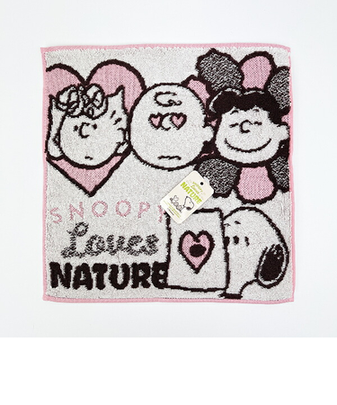 スヌーピー 今治 ミニタオル ラブイズネイチャー 西川 日本製 SNOOPY