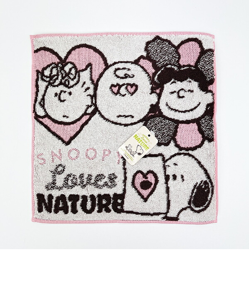 スヌーピー 今治 ミニタオル ラブイズネイチャー 西川 日本製 SNOOPY