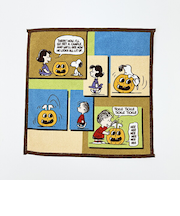 スヌーピー ハロウィン ミニタオル ベージュ 西川 日本製 SNOOPY
