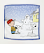 スヌーピー スノーデイ ミニタオル ホワイト 西川 日本製 SNOOPY
