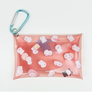 お文具といっしょ プリンさん カラビナ付きミニマルチケース イエロー