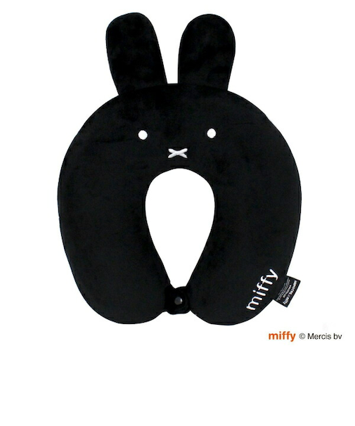 ミッフィー miffy 低反発ネックピロー (ブラック) 旅行