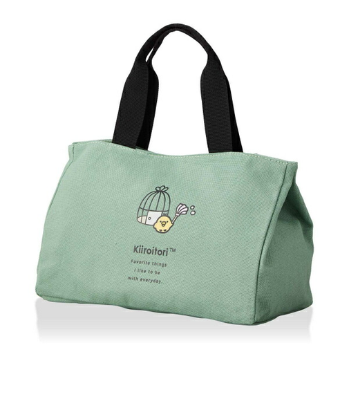 リラックマ キイロイトリ サイドボタンミニトートバッグ  (グリーン)