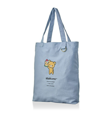 リラックマ トートバッグ (ブルー)