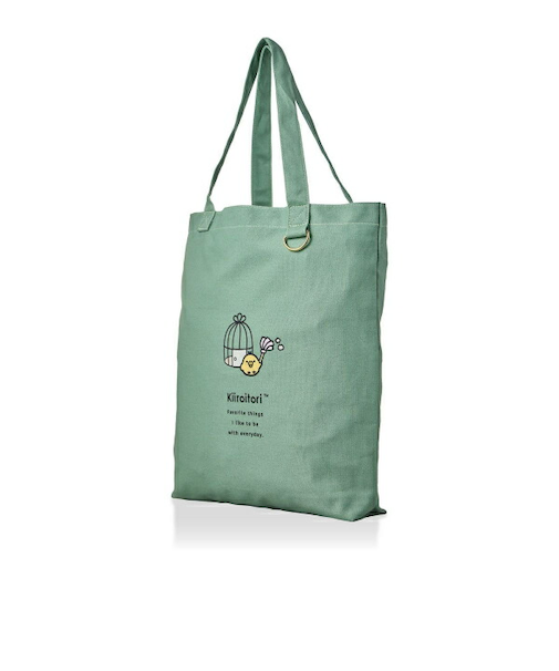 リラックマ キイロイトリ トートバッグ  (グリーン)