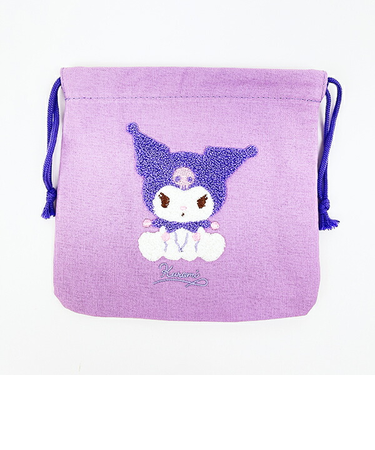 サンリオ クロミ サガラ刺繍巾着ポーチ Sanrio