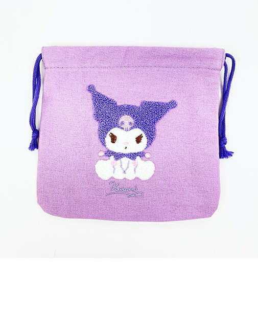 サンリオ クロミ サガラ刺繍巾着ポーチ Sanrio