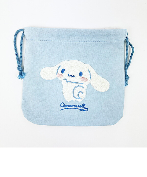 サンリオ シナモロール サガラ刺繍巾着ポーチ Sanrio