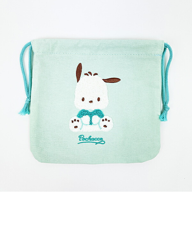 サンリオ ポチャッコ サガラ刺繍巾着ポーチ Sanrio