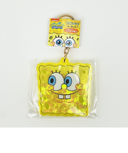 スポンジボブ ホロキラキーホルダー フェイス イエロー