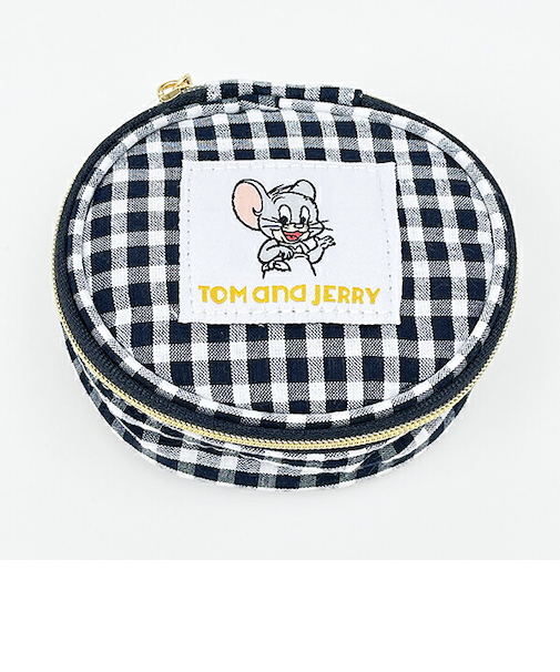 トムとジェリー タフィー おむつアクセサリーポーチ ブラック トムジェリ