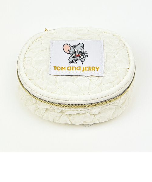 トムとジェリー タフィー おむつアクセサリーポーチ ホワイト