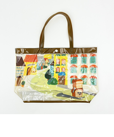 パンどろぼう ビニールバッグ ベージュ キッズ