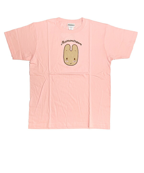 サンリオ マロンクリーム アップリケTシャツ(M) ライトピンク アパレル Sanrio