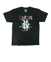 ムーミン ニョロニョロ Tシャツ(M) ブラック アパレル MOOMIN