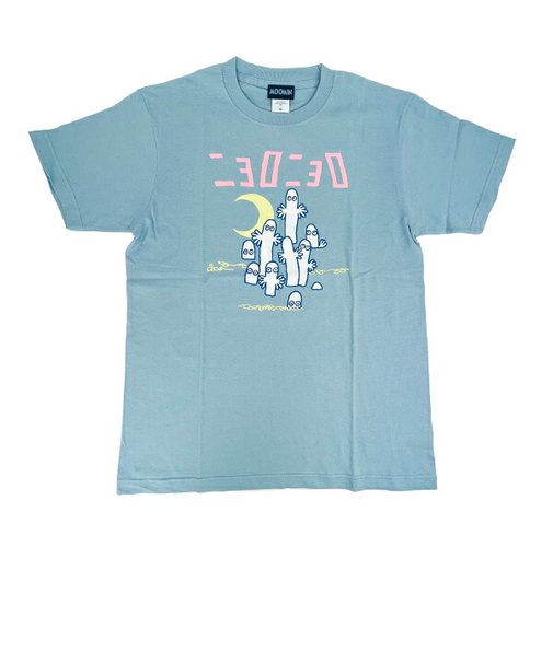 ムーミン ニョロニョロ Tシャツ(M) ブルー アパレル MOOMIN