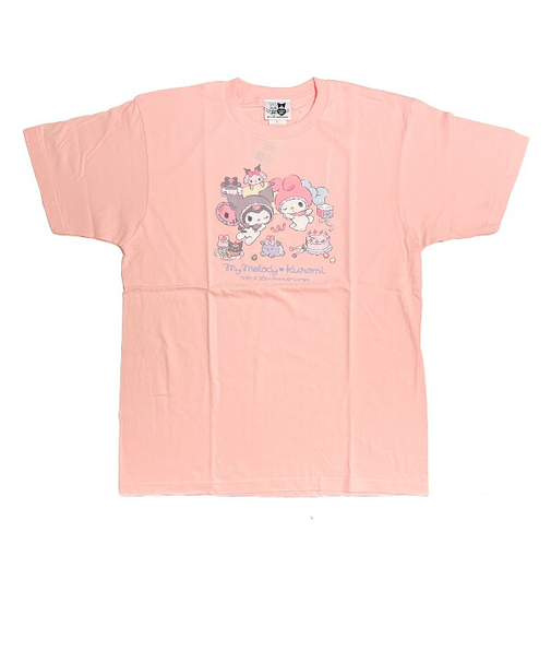 サンリオ マイメロディ50th ＆クロミ20th エンジェルTシャツ(L) ピンク アパレル Sanrio
